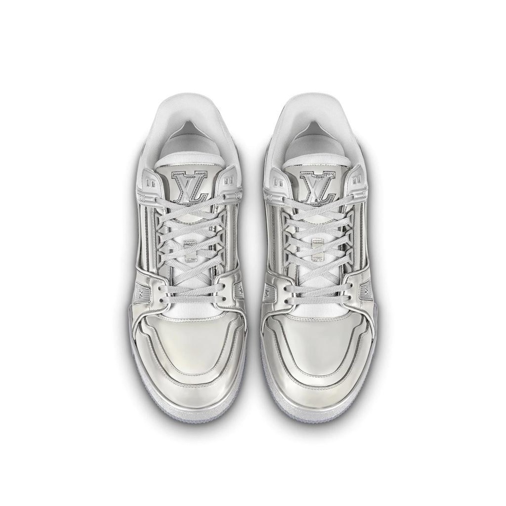 Mirror, Silver Men Shoes